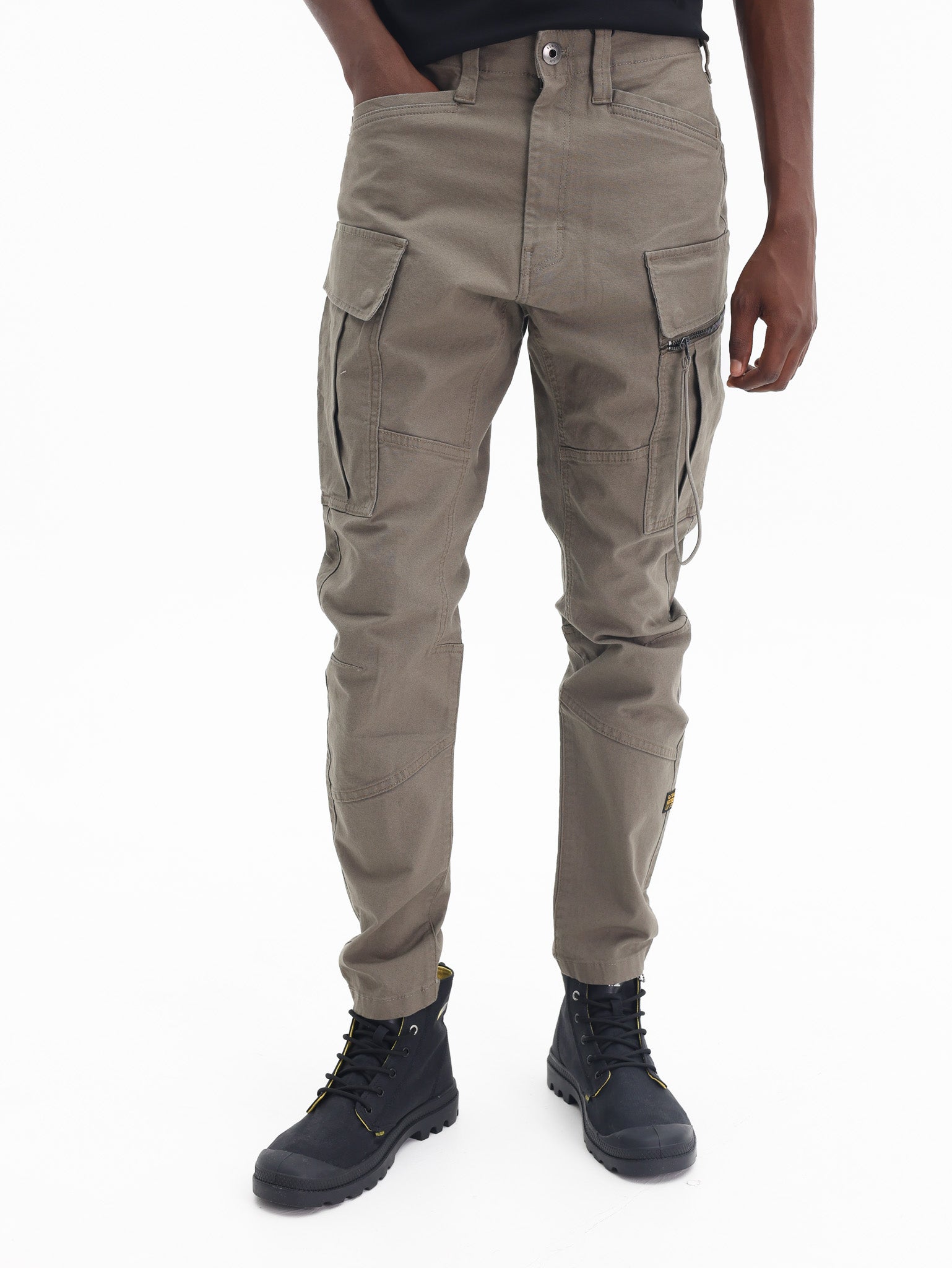 G-Star Cargo Pants Zip Pocket 3D Skinny Brown
